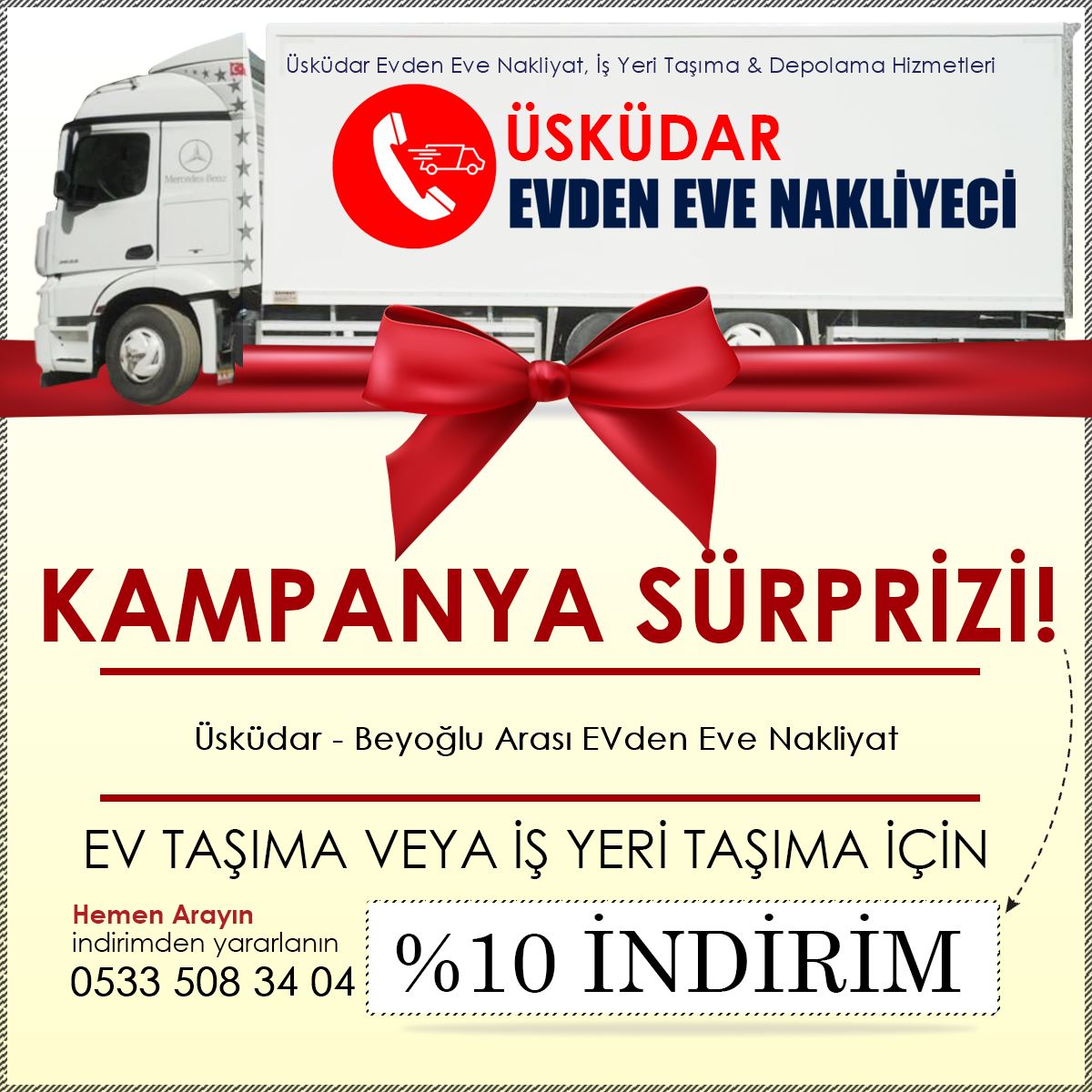Üsküdar - Beyoğlu Arası EVden Eve Nakliyat
