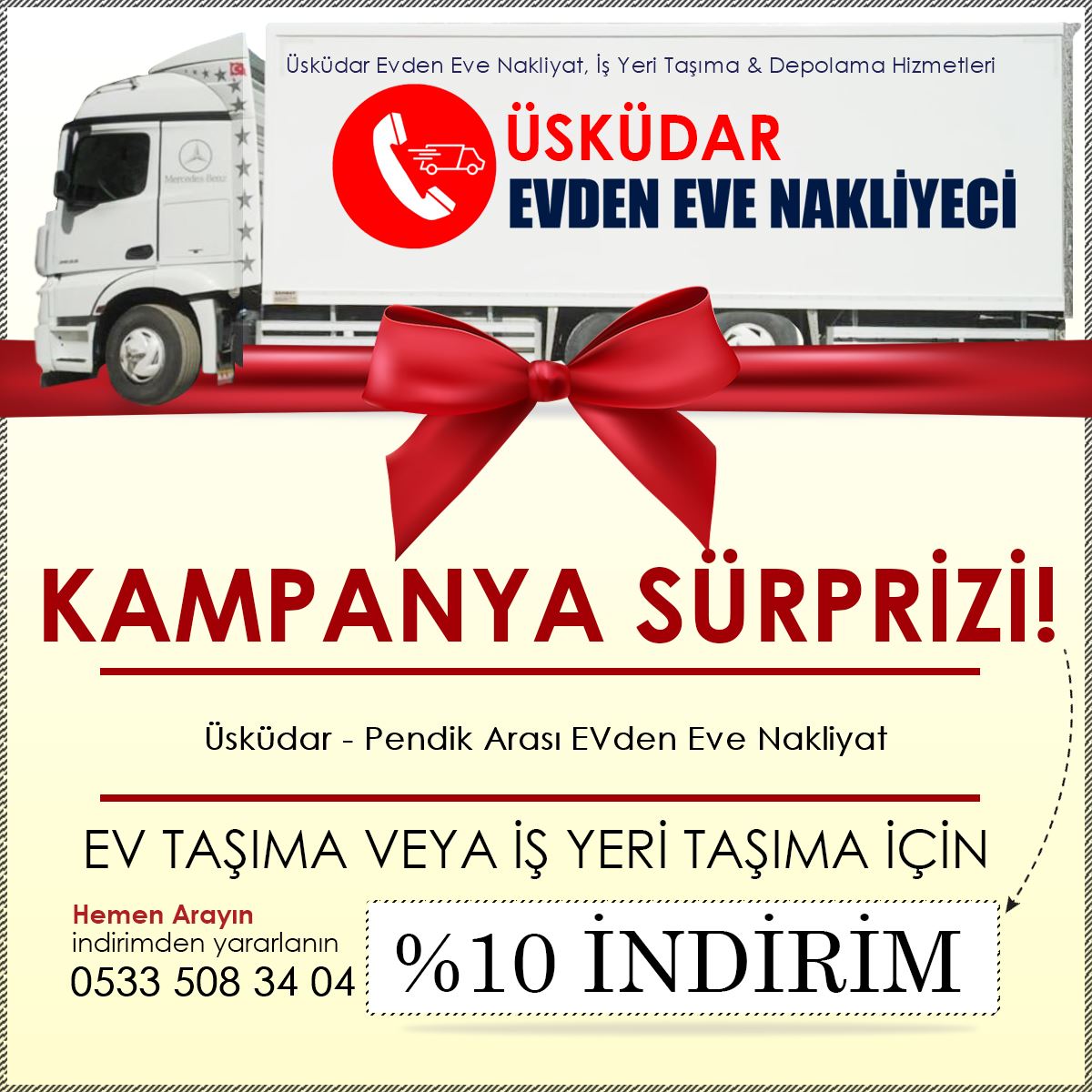 Üsküdar - Pendik Arası EVden Eve Nakliyat
